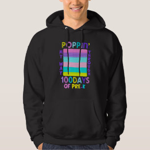 Sudadera Cute Poppin Mi Camino A Lo Largo De 100 Días De Pr
