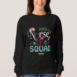 Sudadera Cute Psych Nurse Squad Para Semana De Enfermería