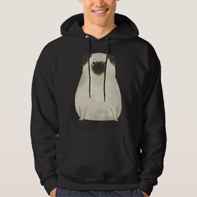 Sudadera Cute Pug Art Design Classic T-Shirt 866 (Anverso)