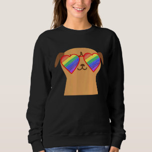 Sudadera Cute Pug Lgbtq Orgullo Studa Adolescentes Arcoiris