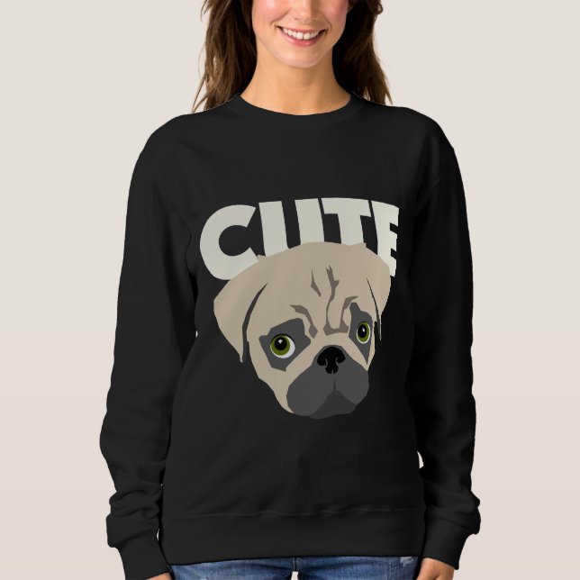 Sudadera Cute Pug - Pug Mom. Pug Dad, Pug Lover Essential (Anverso)