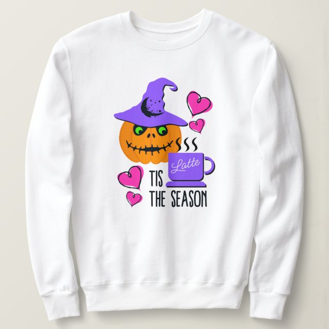 Sudadera Cute Pumpkin Spice Season Halloween Sweatshirt (Anverso del diseño)