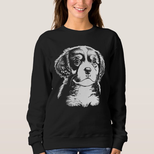 Sudadera Cute Puppy Illustration (Anverso)