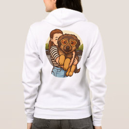 Sudadera Cute Puppy with Heart Sunglasses 