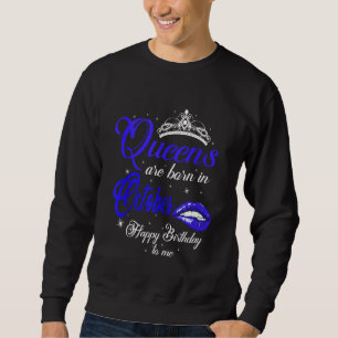 Sudadera Cute Queens Nace En Octubre Chica Scorpio Libra