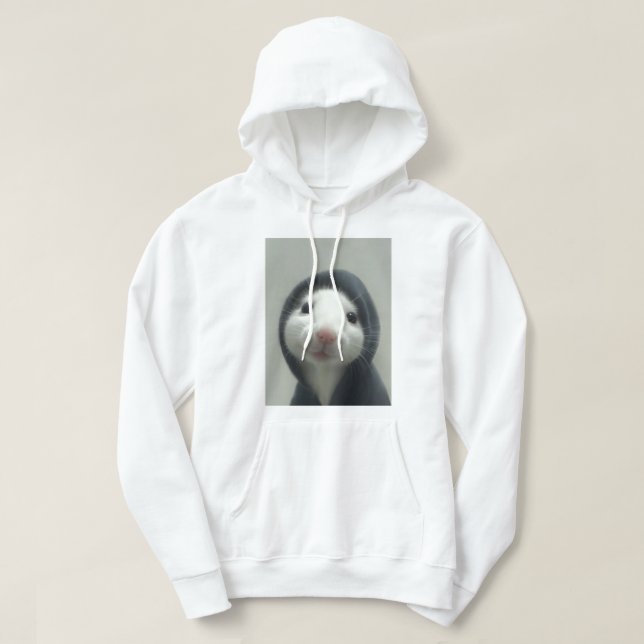 Sudadera Cute Rabbit Face Pullover Hoodie (Diseño del anverso)