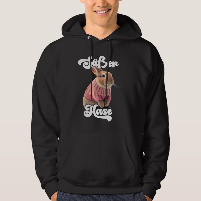 Sudadera Cute Rabbit Retro Winter Ski Rabbit (Anverso)