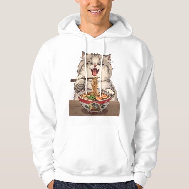 Sudadera Cute Ramen Cat Illustration (Anverso)