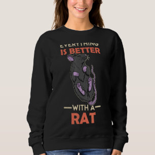 Sudadera Cute Rat Rat Rat Rat Rodent Mouse Mascota Biología