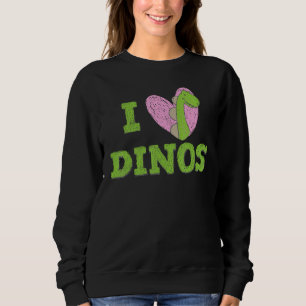 Sudadera Cute Rawr me encantan los Dinos me encantan los am
