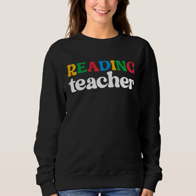Sudadera Cute Reading Teacher Book  Librarian Literature (Anverso)