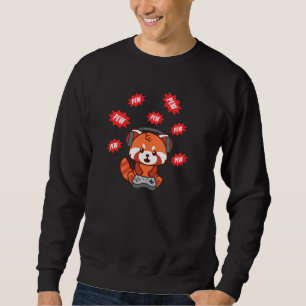 Sudadera Cute Red Panda Gamer Gracioso Video Juegos Hombres