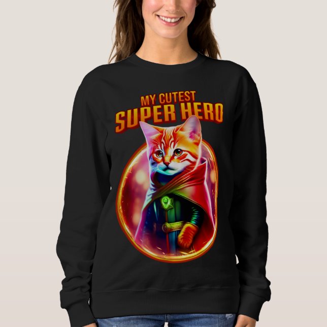 Sudadera & Cute Red Tabby Cat for Christmas (Anverso)