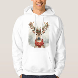 Sudadera Cute Reindeer Christmas Hoodie,Cozy Festive Winter