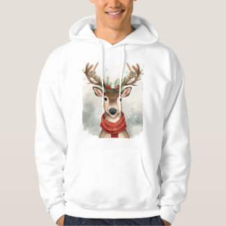 Sudadera Cute Reindeer Christmas Hoodie,Cozy Festive Winter