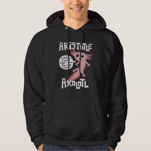 Sudadera Cute Retro Axolotl Cita de Aristóteles Filósofo G