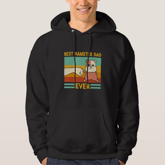 Sudadera Cute Roedores Sirios Mejor Hámster Papá Nunca 1 (Anverso)