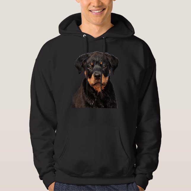 Sudadera Cute Rottweiler Funny (Anverso)