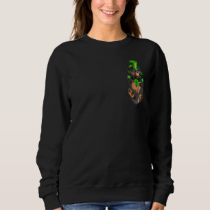 Sudadera Cute Rottweiler Leprechaun en Pocket St. Patrick