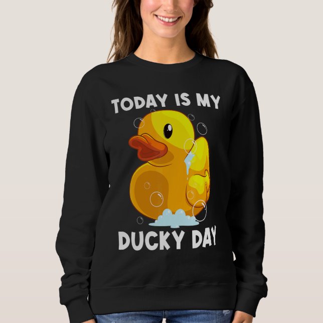 Sudadera Cute Rubber Duck For Men Women Kids Rubber Duckie  (Anverso)