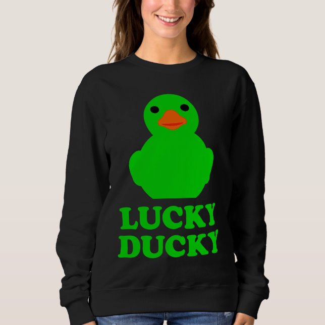 Sudadera Cute Rubber Duck Lucky Ducky Quack Cool Animal Gra (Anverso)