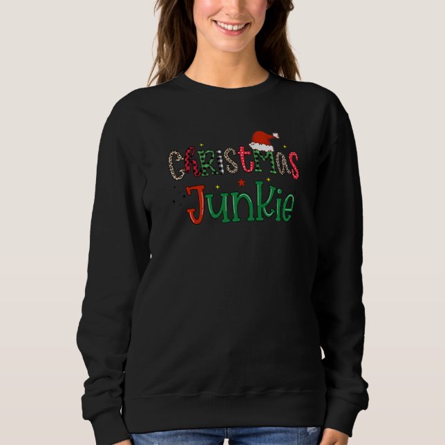 Sudadera Cute santa  Christmas holiday Xmas elf winter tree (Anverso)