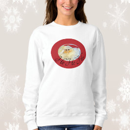Sudadera Cute Santa Claus Face Red Ho Ho Ho Navidades