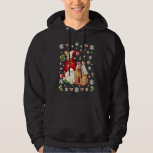 Sudadera Cute Santa Gnomie con casa de pan de jengibre y co