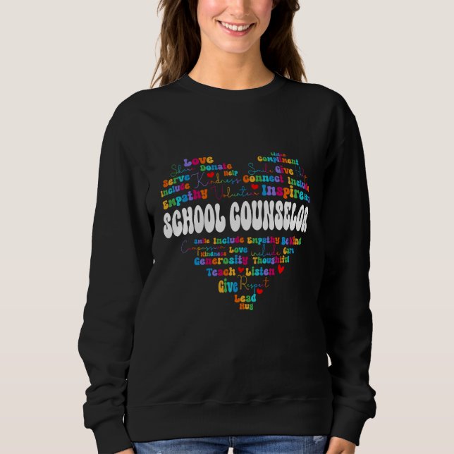 Sudadera Cute School Counselor Appreciation Week back to sc (Anverso)