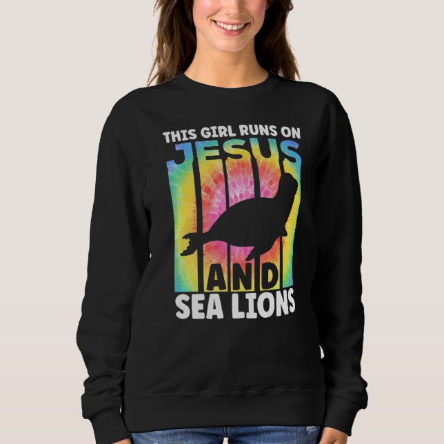 Sudadera Cute Sea Lion Apparel for Women and Girls Sea lion (Anverso)
