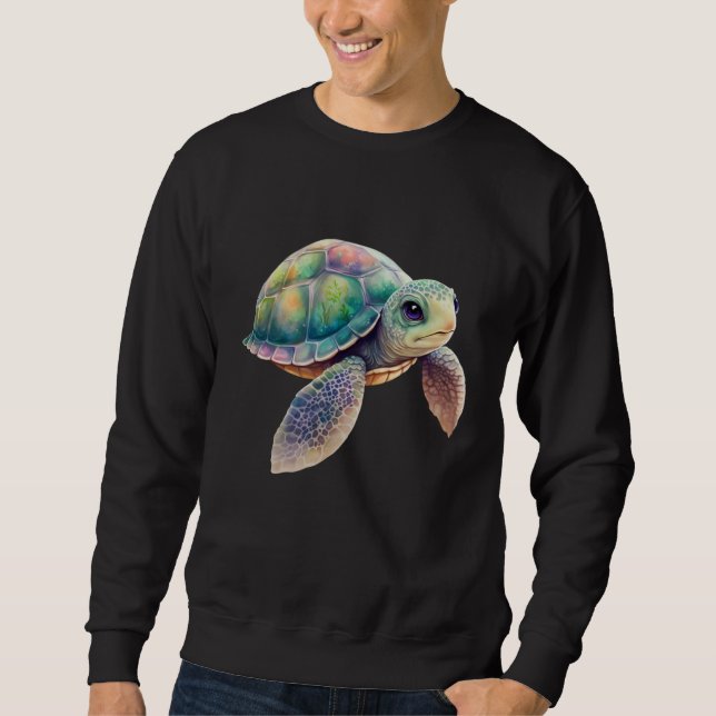 Sudadera Cute Sea Turtle Graphic (Anverso)