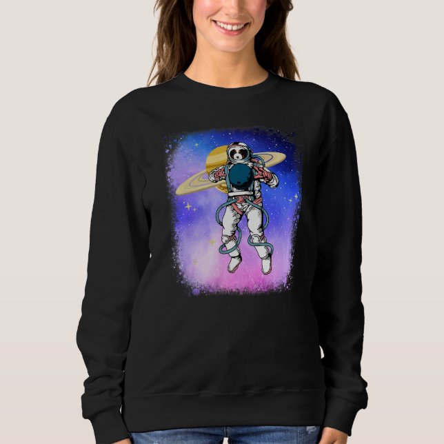 Sudadera Cute Sheepadoodle Dog & Astronauta Helmet Galaxy O (Anverso)