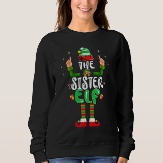Sudadera Cute Sister Elf Matching Family Group Christmas Pa