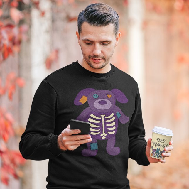 Sudadera Cute Skeleton Dog Stuffed Animal Halloween (Subido por el creador)