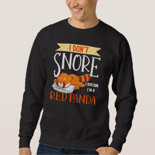Sudadera Cute Sleeping Red Panda Gráfica Mujeres Hombres Ni
