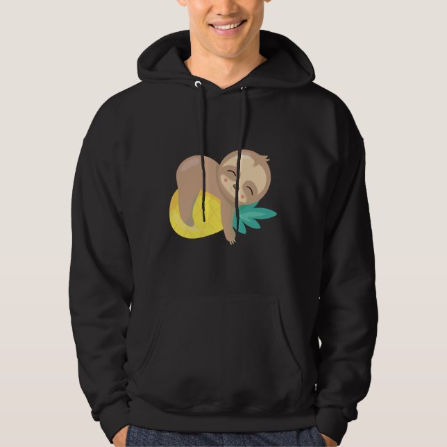 Sudadera Cute Sloth Pineapple (Anverso)