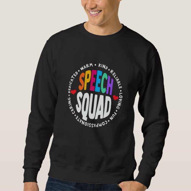 Sudadera Cute Speech Language Pathologist Therapy Groovy Sp (Anverso)