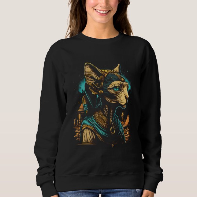 Sudadera Cute Sphynx Cat  Egyptian Pharaoh Sphynx Cat Owner (Anverso)