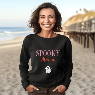Sudadera Cute Spooky Mama Halloween Fantasma Color oscuro
