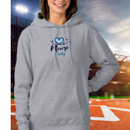 Sudadera Cute Stethoscope Corazón Azul Personaliza