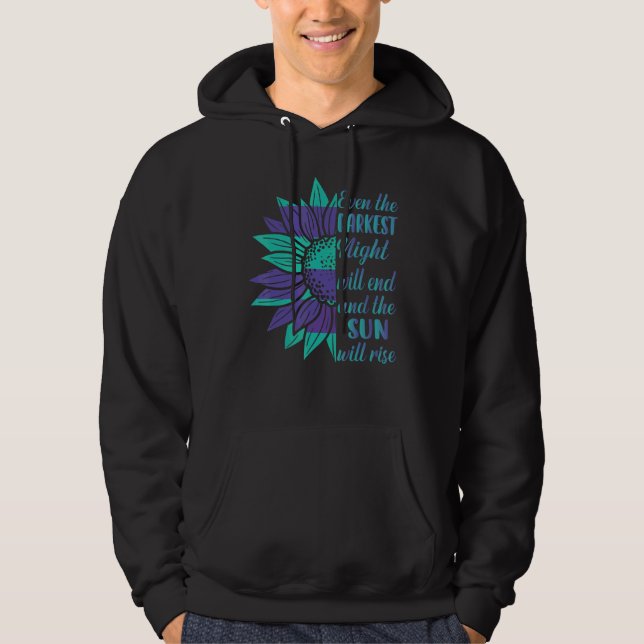 Sudadera Cute Sunflower Suicide Awareness Mental Health (Anverso)