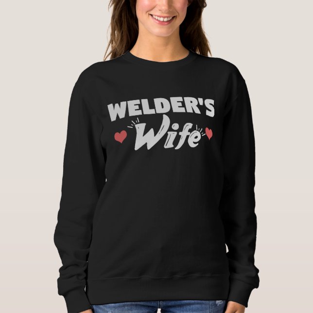 Sudadera Cute Sweet  Welders Wife (Anverso)