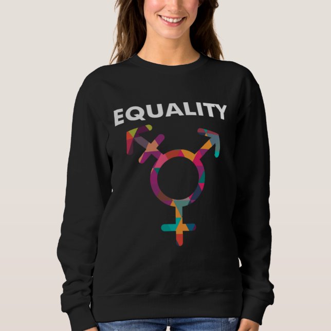 Sudadera Cute Symbol LGBT Support Transgender Gay Pride (Anverso)