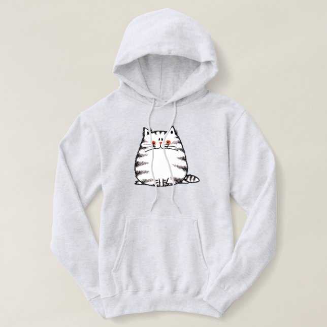 Sudadera Cute Tabby Cat - Kawaii gatito para los amantes de (Diseño del anverso)