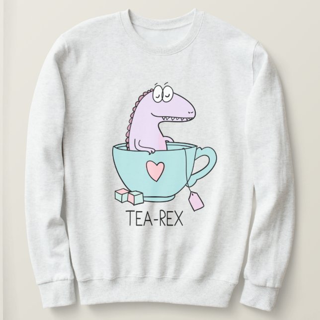 Sudadera Cute Tea-Rex Sweatshirt (Anverso del diseño)