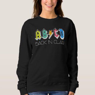 Sudadera Cute Teacher Abcd Back In Class Colorful Back To S