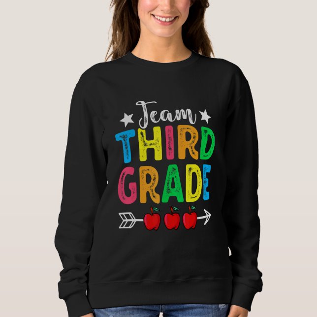 Sudadera Cute Team Third Grade Teachers Students Back To Sc (Anverso)