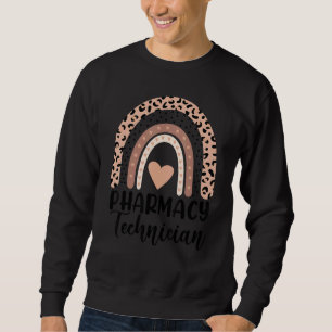 Sudadera Cute Técnico de Farmacia Colorful Heart Rainbow Co