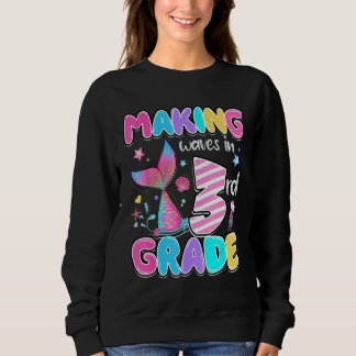 Sudadera Cute third grade crew Mermaid style for third grad