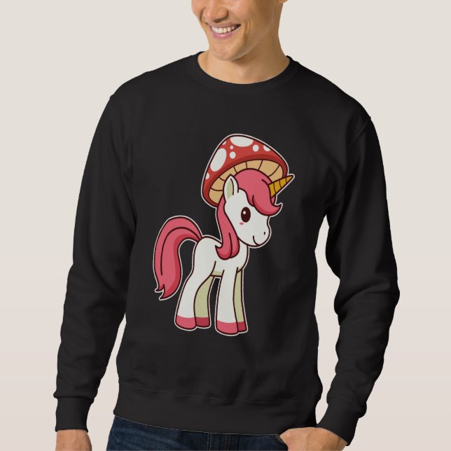 Sudadera Cute Toadstool Unicorn Con Sombrero De Champiñón (Anverso)